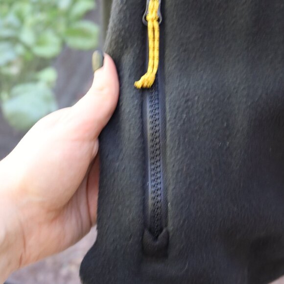 REI Jacket Mens XL Black Polartec Fleece Full Zip Up Vintage - Picture 5 of 5